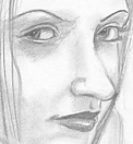 Pencil portrait; Joanna's friend Amanda.
image copyright MobiusBandwidth.com