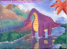image copyright MobiusBandwidth.com
Childhood
Painted on a 3x5 inch canvas board.
This is what it looks like on my planet.