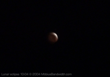Lunar eclipse, October 2004. (enhanced)
image copyright MobiusBandwidth.com