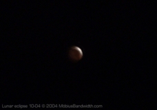 Lunar eclipse, October 2004. (enhanced)
image copyright MobiusBandwidth.com