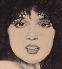 detail of a painting of Anne Wilson, of the band Heart.
image copyright MobiusBandwidth.com